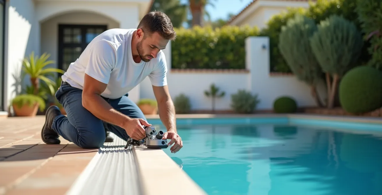 Instalación de equipo contracorriente tipo mochila en piscina existente sin obras